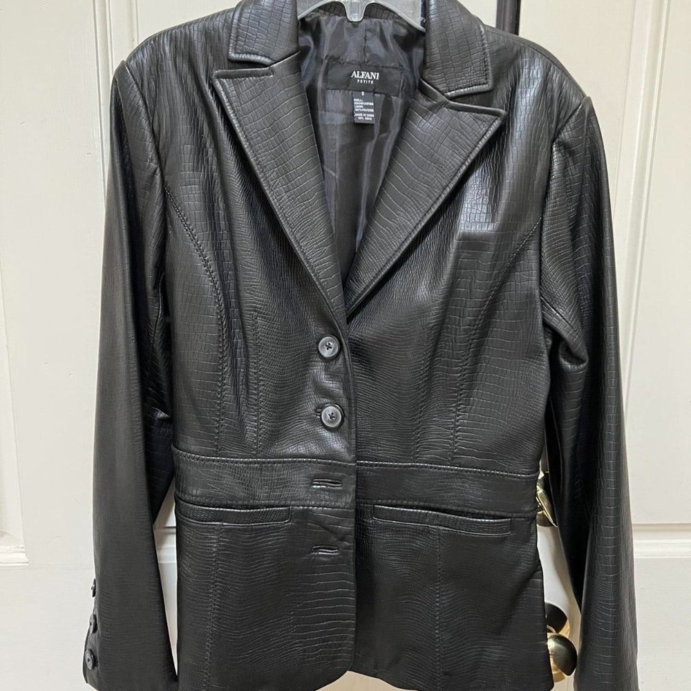 vintage 90s Alfani leather jacket